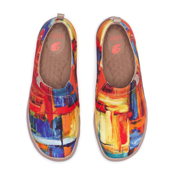 <transcy>KLEURENBORSTEL Kunstcanvas loafers</transcy>