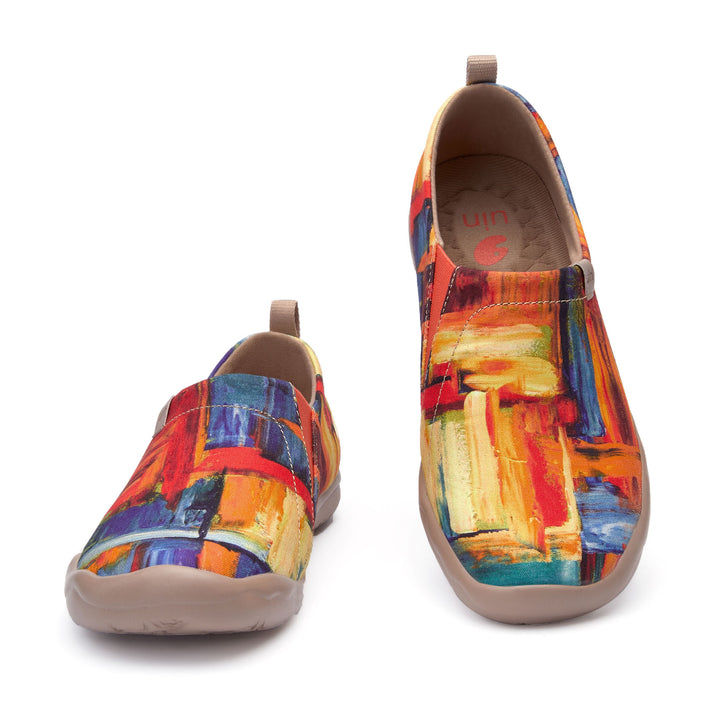 <transcy>KLEURENBORSTEL Kunstcanvas loafers</transcy>