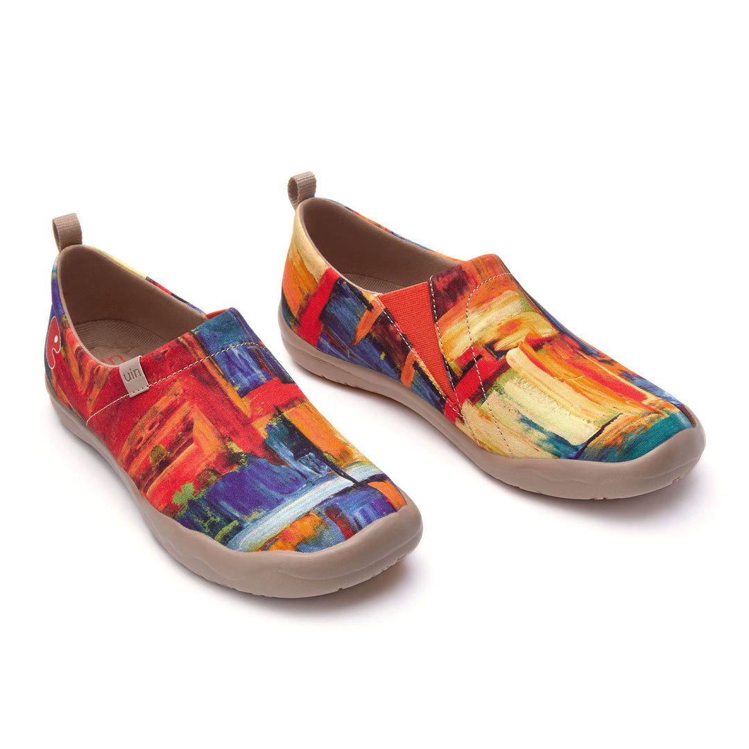 <transcy>KLEURENBORSTEL Kunstcanvas loafers</transcy>