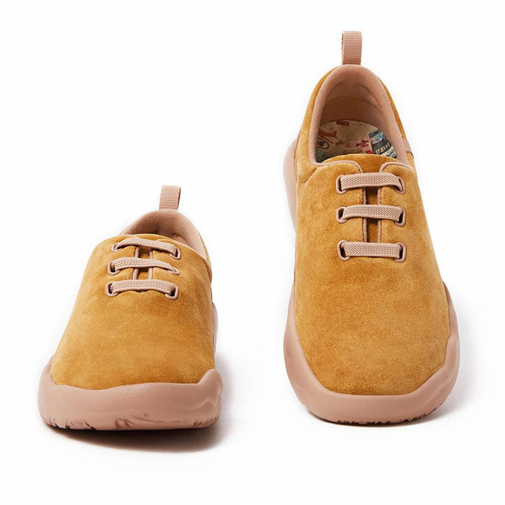 <transcy>Segovia Khaki Koe Suède Veterschoenen Heren</transcy>