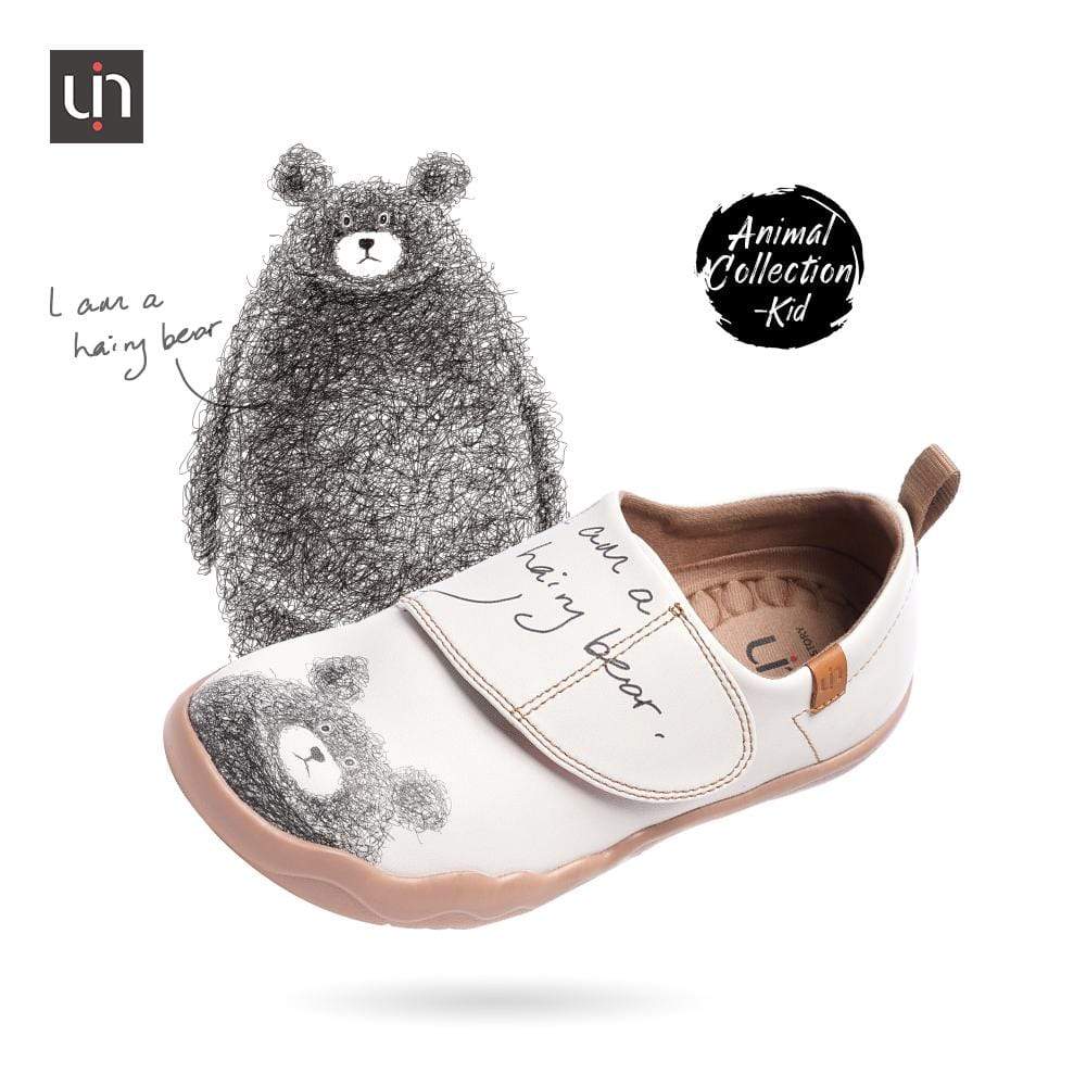 UIN Footwear Kids -Be with You- Cute Little Bear Kids Casual Shoes Canvas loafers