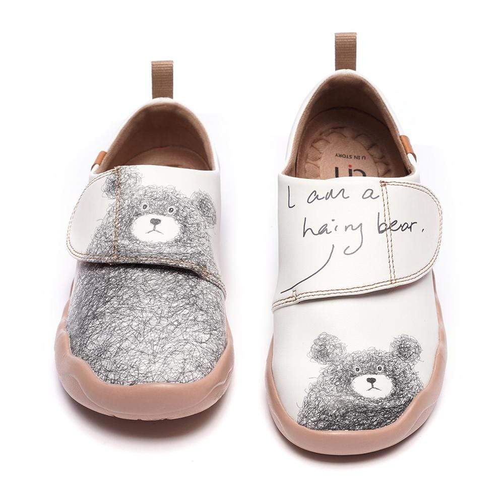 UIN Footwear Kids -Be with You- Cute Little Bear Kids Casual Shoes Canvas loafers