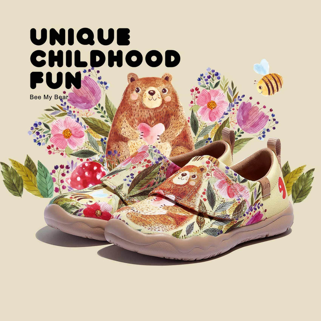 UIN Footwear Kids Bee My Bear Toledo I Kids Canvas loafers