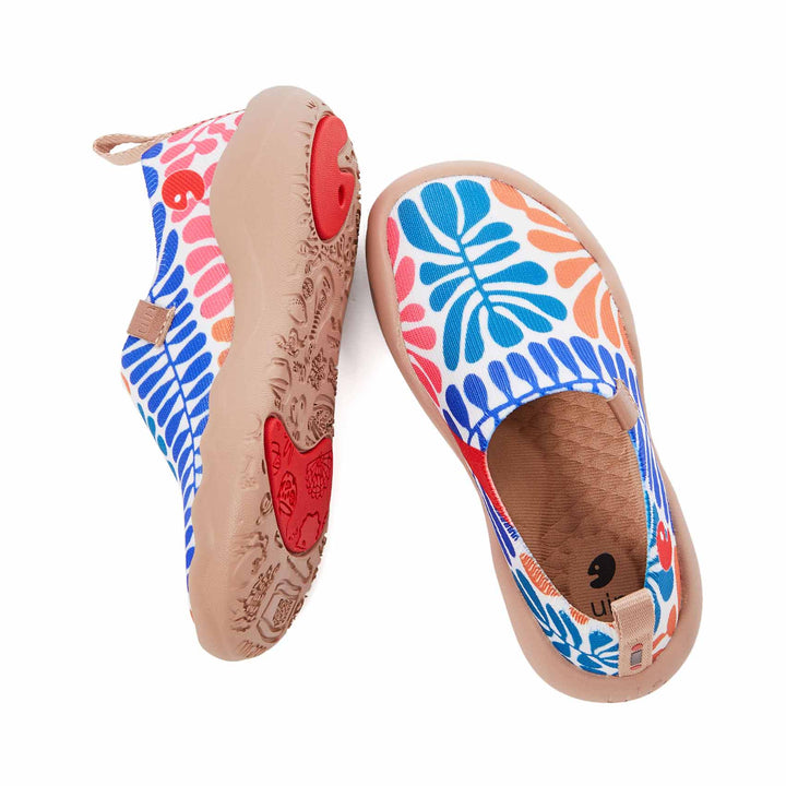 UIN Footwear Kid Bells Or Leave Kid Canvas loafers