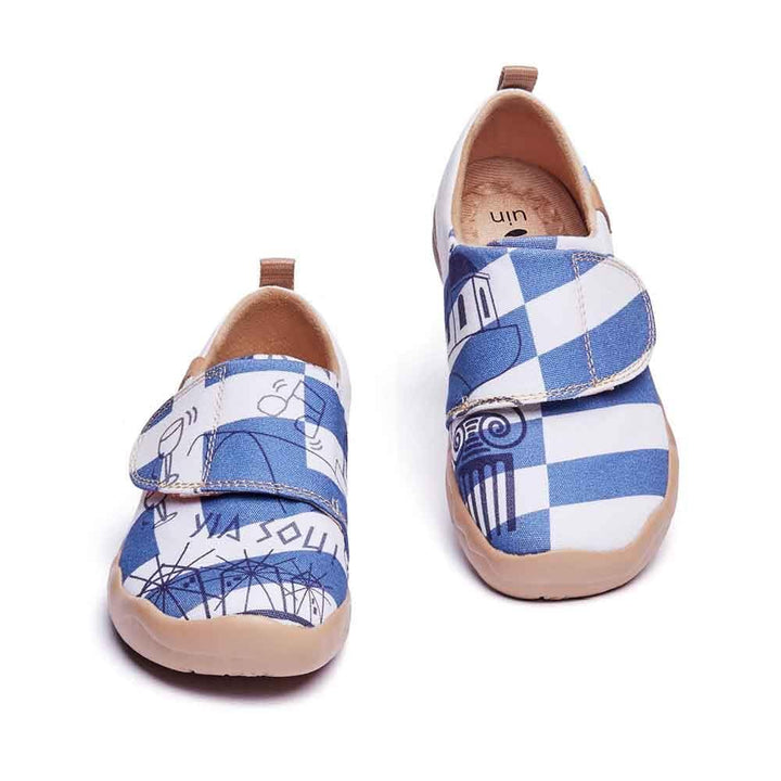 UIN Footwear Kids Blue Romance Kids Canvas loafers