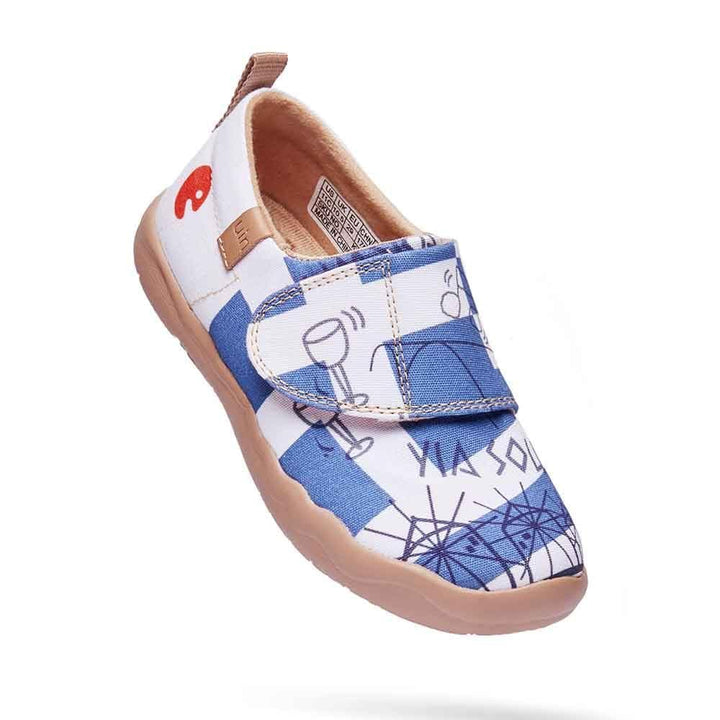 UIN Footwear Kids Blue Romance Kids Canvas loafers