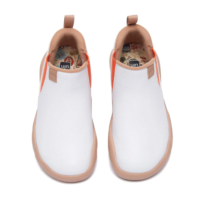 UIN Footwear Kids Bright White Granada Kids Canvas loafers