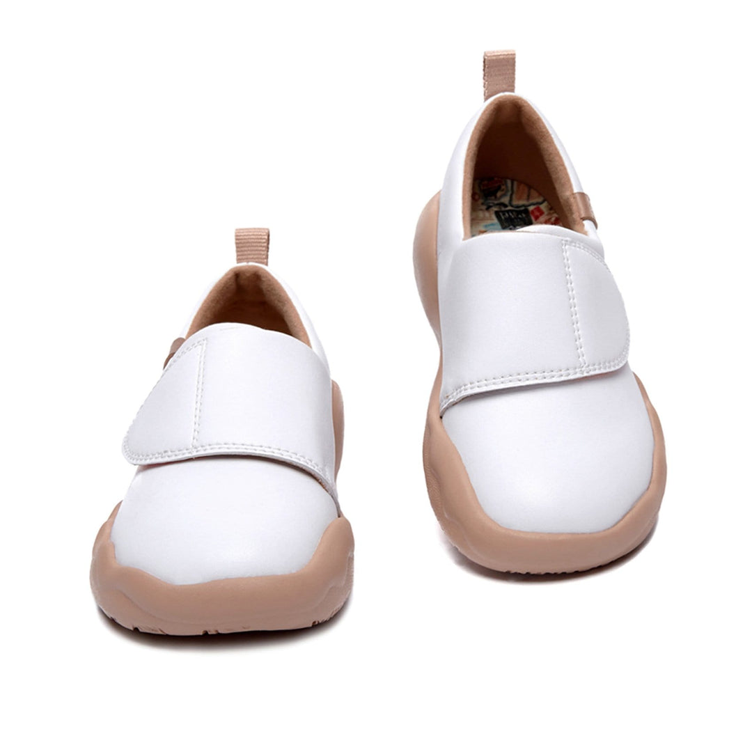 UIN Footwear Kids Bright White Toledo II Kids Canvas loafers