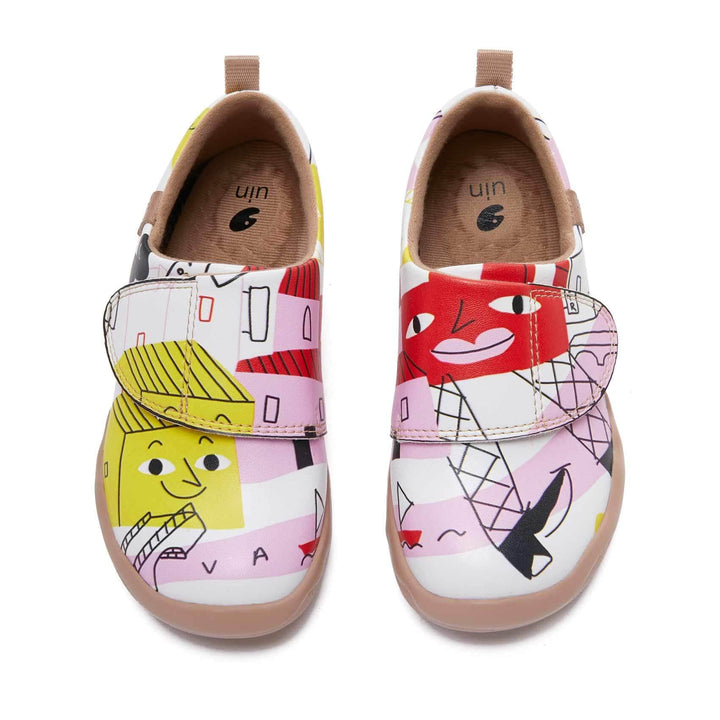 UIN Footwear Kids Building My Dream House Kids Canvas loafers