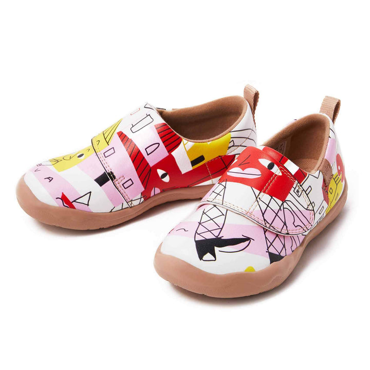 UIN Footwear Kids Building My Dream House Kids Canvas loafers