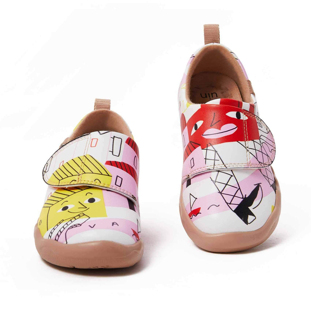 UIN Footwear Kids Building My Dream House Kids Canvas loafers