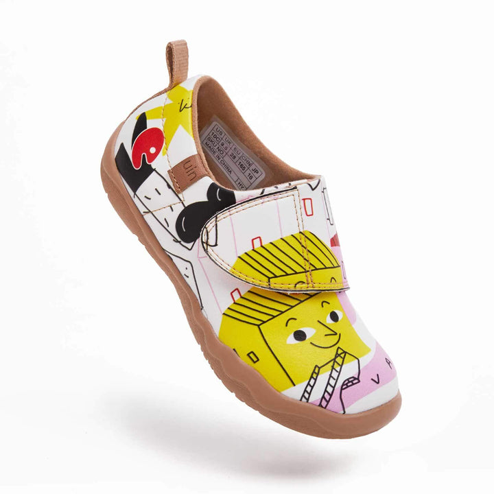 UIN Footwear Kids Building My Dream House Kids Canvas loafers