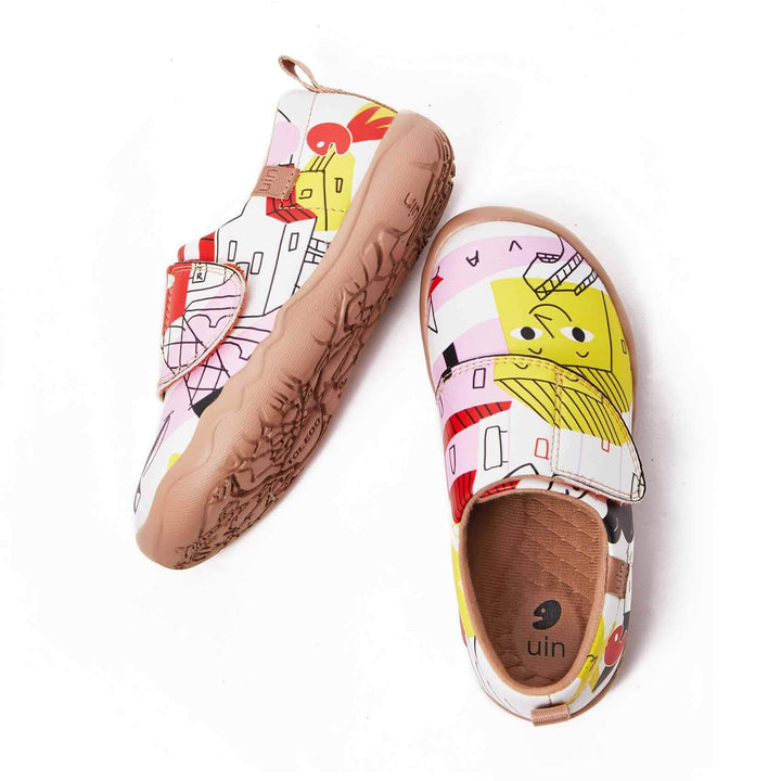 UIN Footwear Kids Building My Dream House Kids Canvas loafers