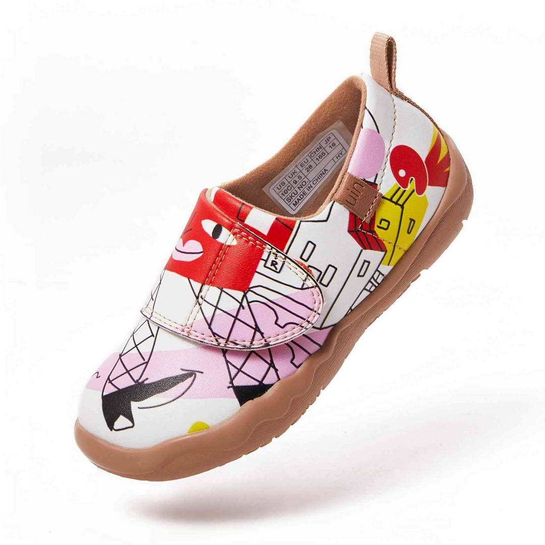 UIN Footwear Kids Building My Dream House Canvas loafers