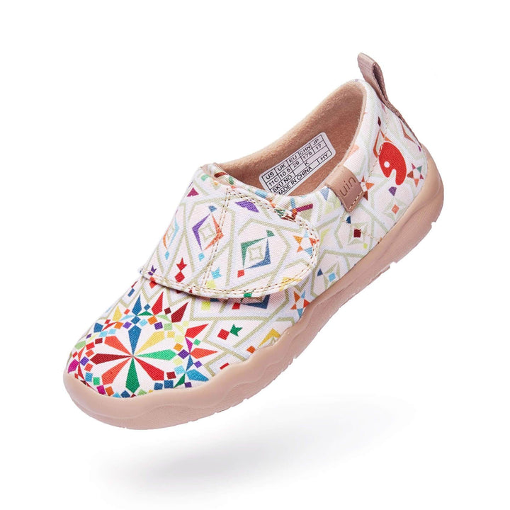 UIN Footwear Kid Carving Miracle Kid Canvas loafers