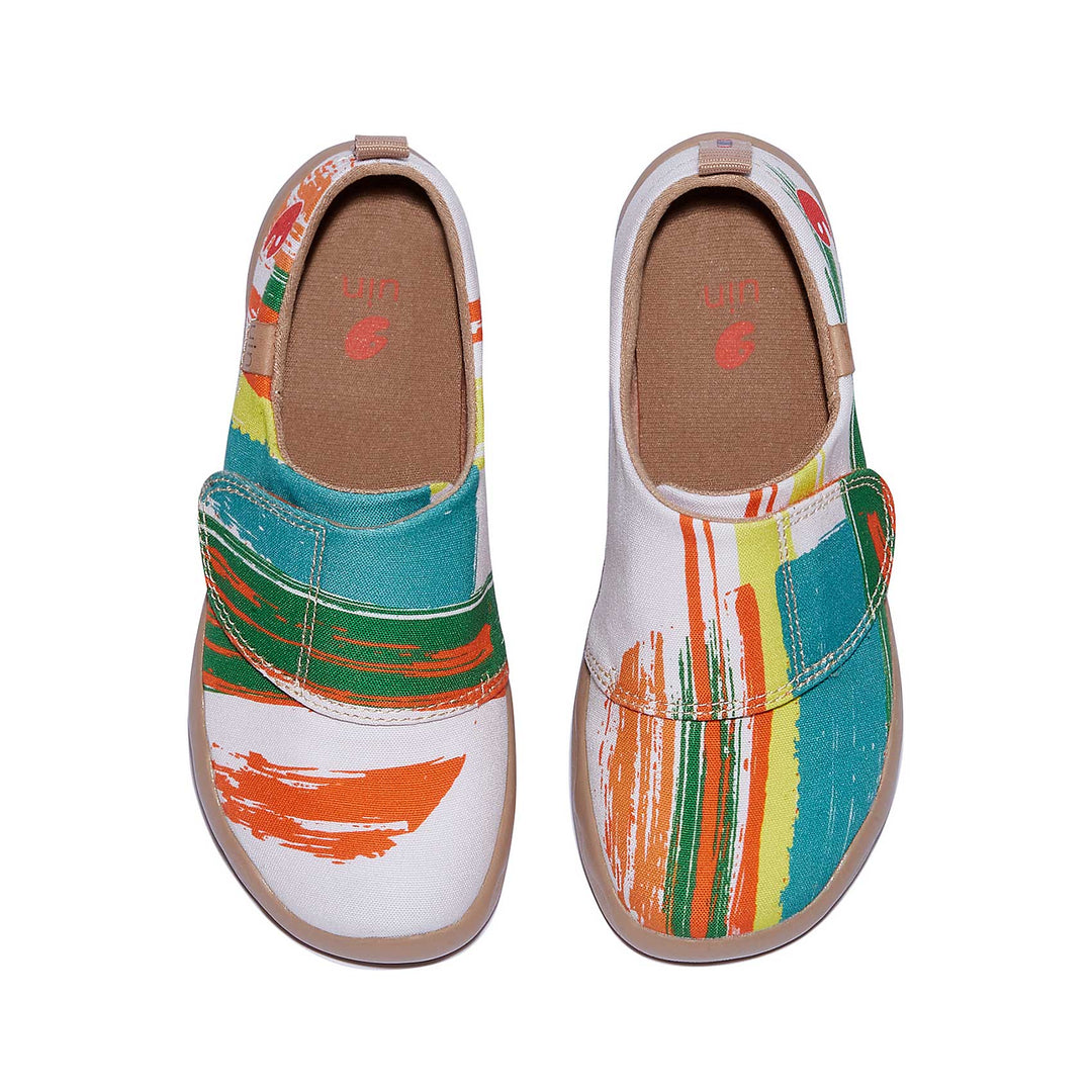 UIN Footwear Kids Crimson Sunset Toledo I Kids Canvas loafers