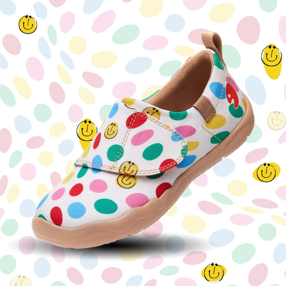 UIN Footwear Kids Dotted Joy Toledo I Kids Canvas loafers