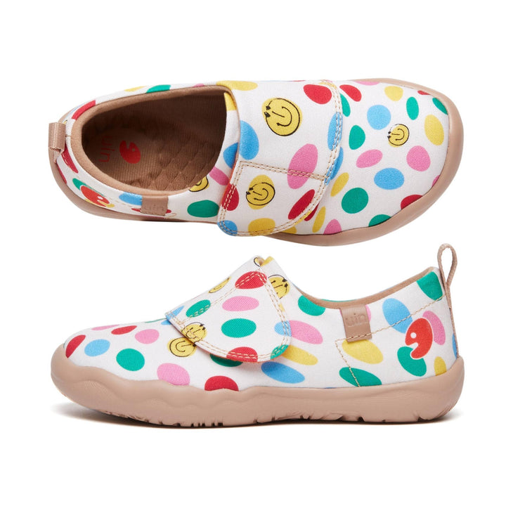 UIN Footwear Kids Dotted Joy Toledo I Kids Canvas loafers