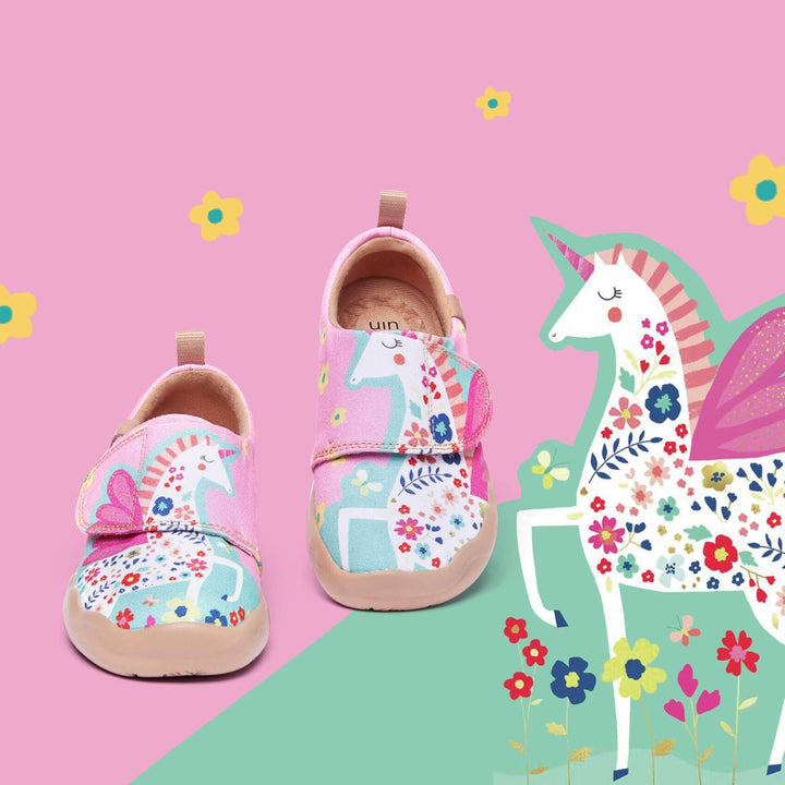 UIN Footwear Kids Fantasy Unicorn Kids Canvas loafers