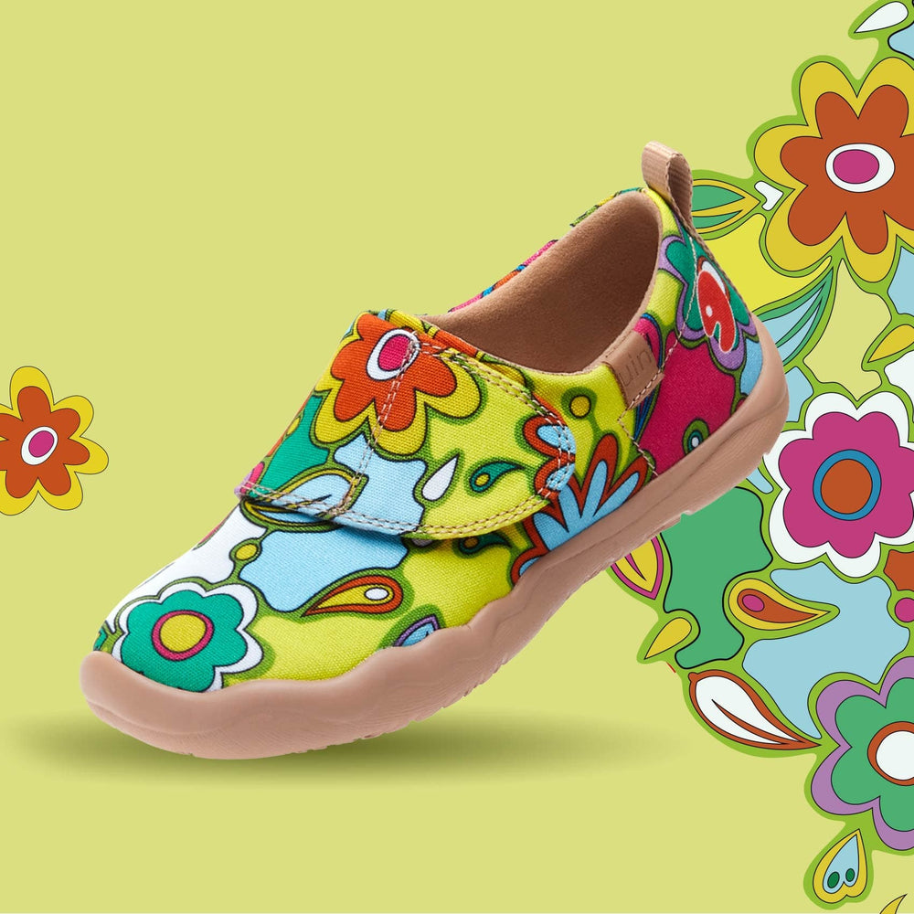 UIN Footwear Kids Floral Party Toledo I Kids Canvas loafers