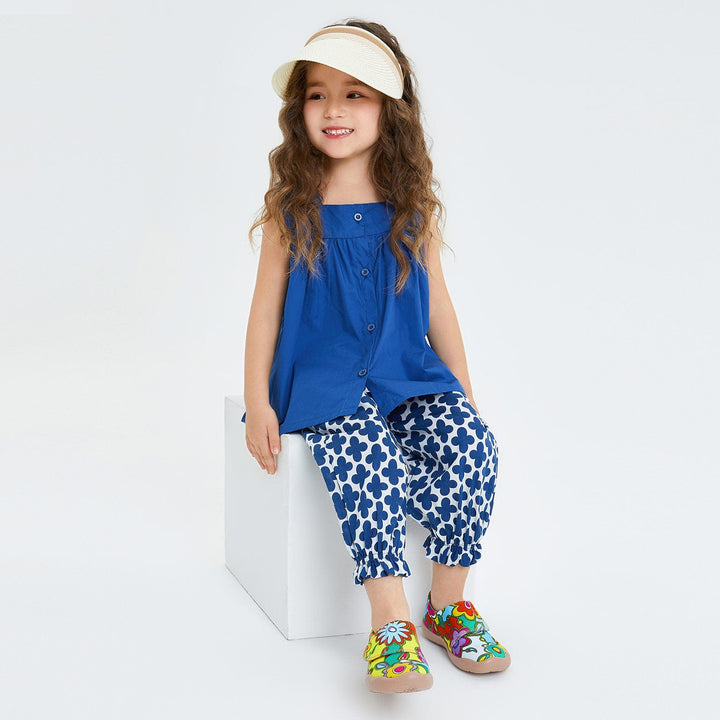 UIN Footwear Kids Floral Party Toledo I Kids Canvas loafers