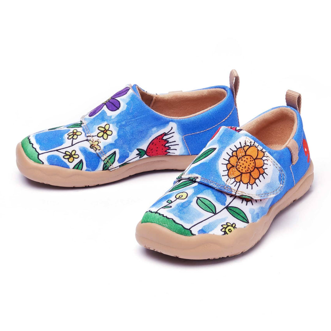 UIN Footwear Kids Flower Field In My Eyes Kids Canvas loafers