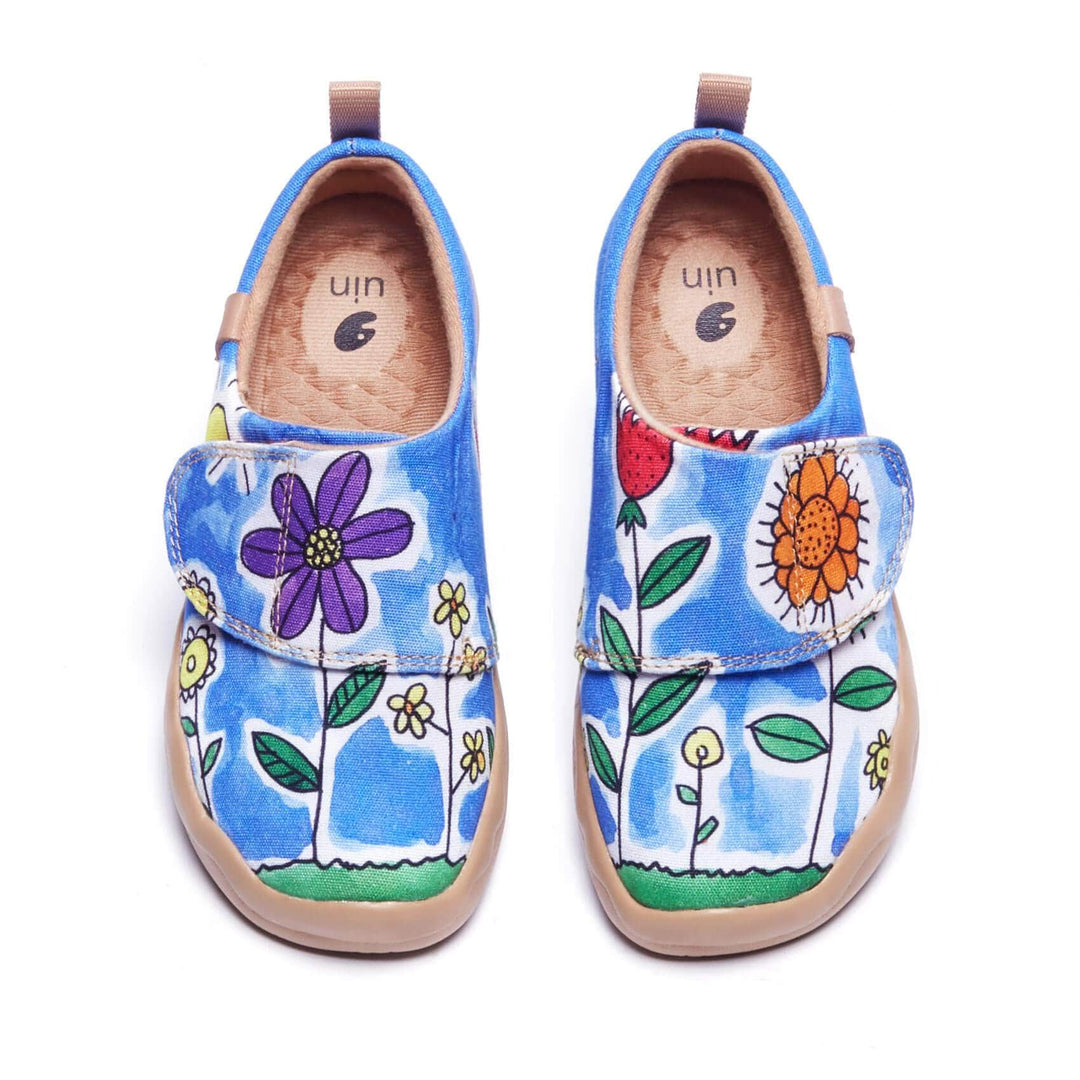 UIN Footwear Kids Flower Field In My Eyes Kids Canvas loafers