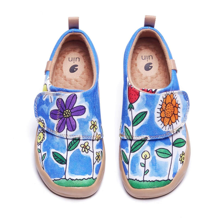 UIN Footwear Kids Flower Field In My Eyes Kids Canvas loafers