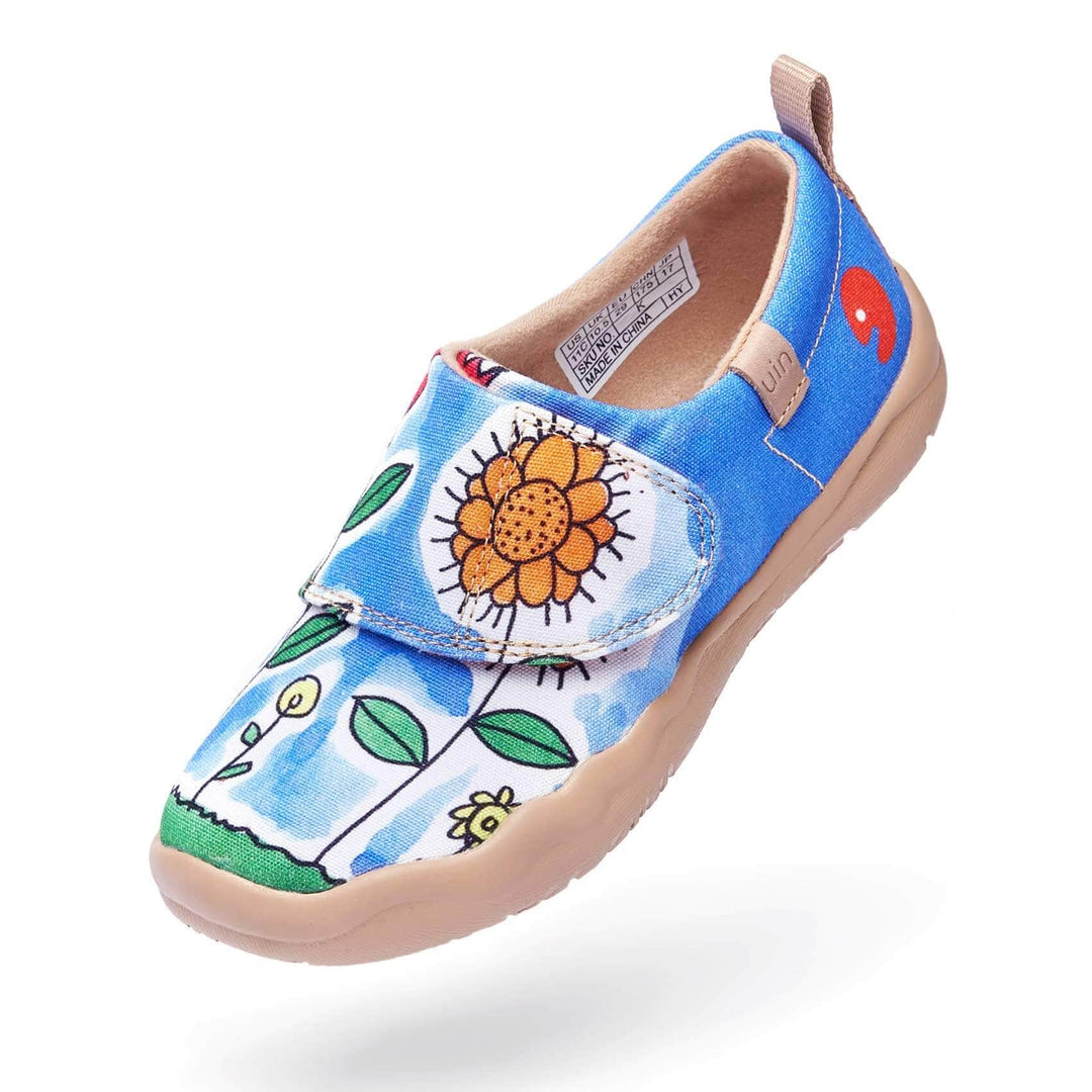 UIN Footwear Kids Flower Field In My Eyes Kids Canvas loafers