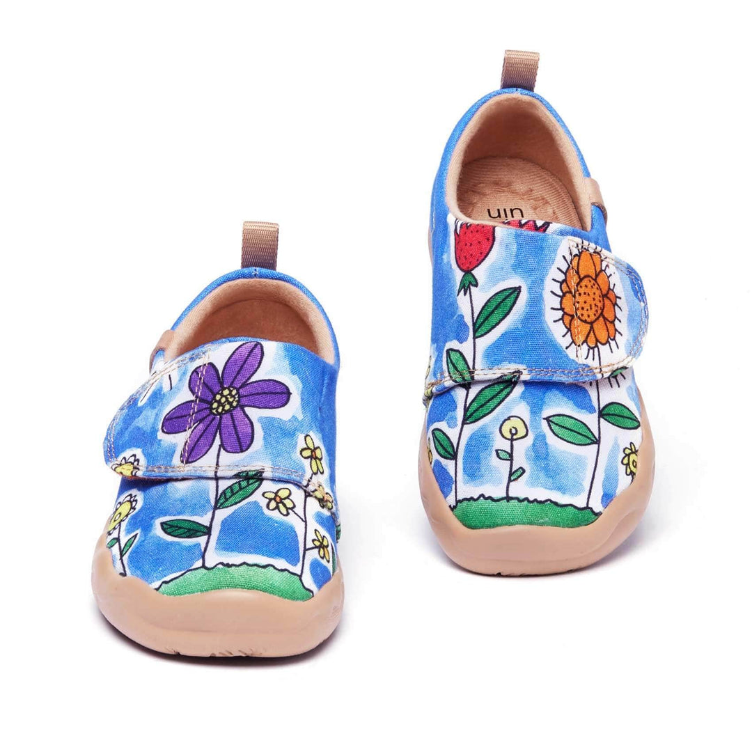 UIN Footwear Kids Flower Field In My Eyes Kids Canvas loafers