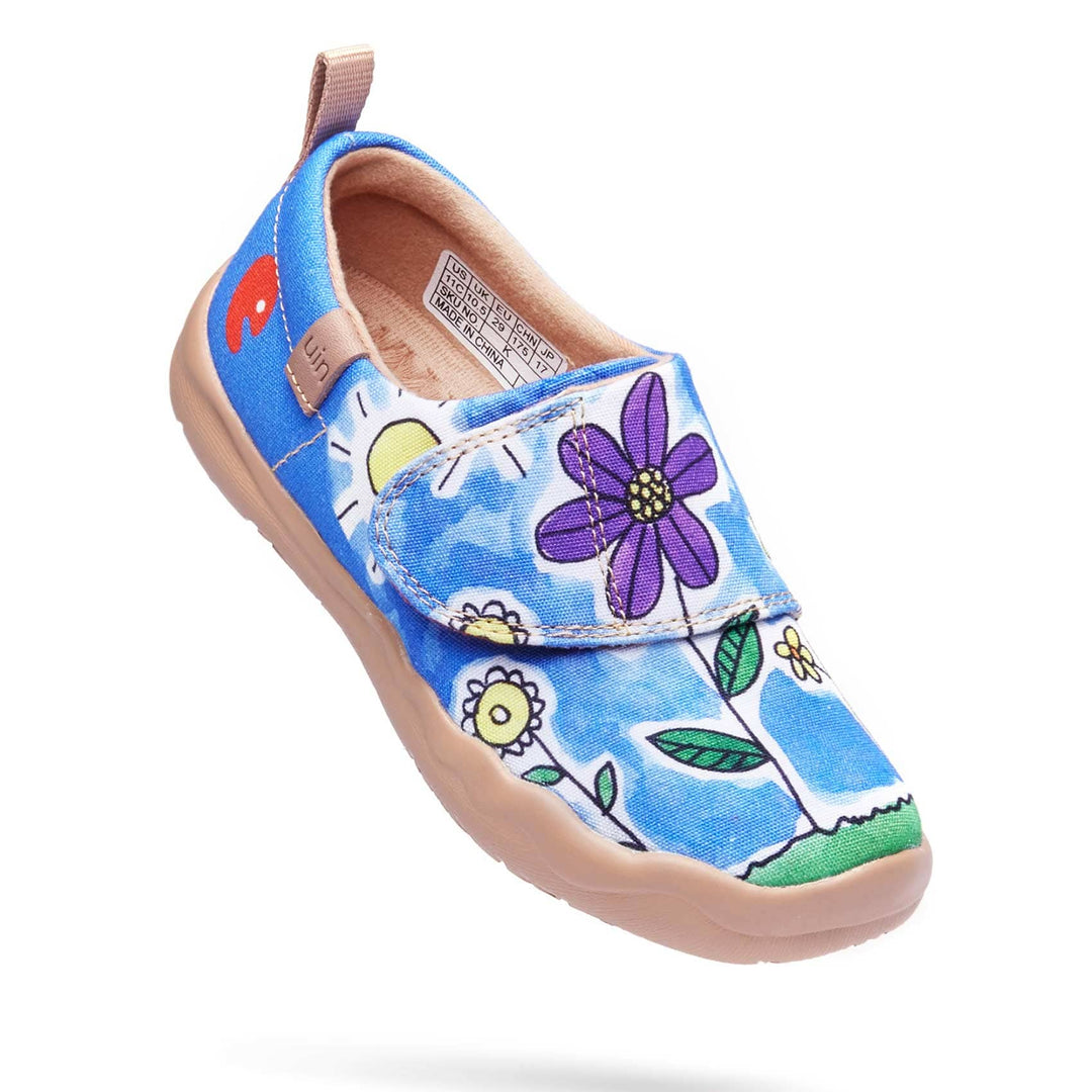 UIN Footwear Kids Flower Field In My Eyes Kids Canvas loafers