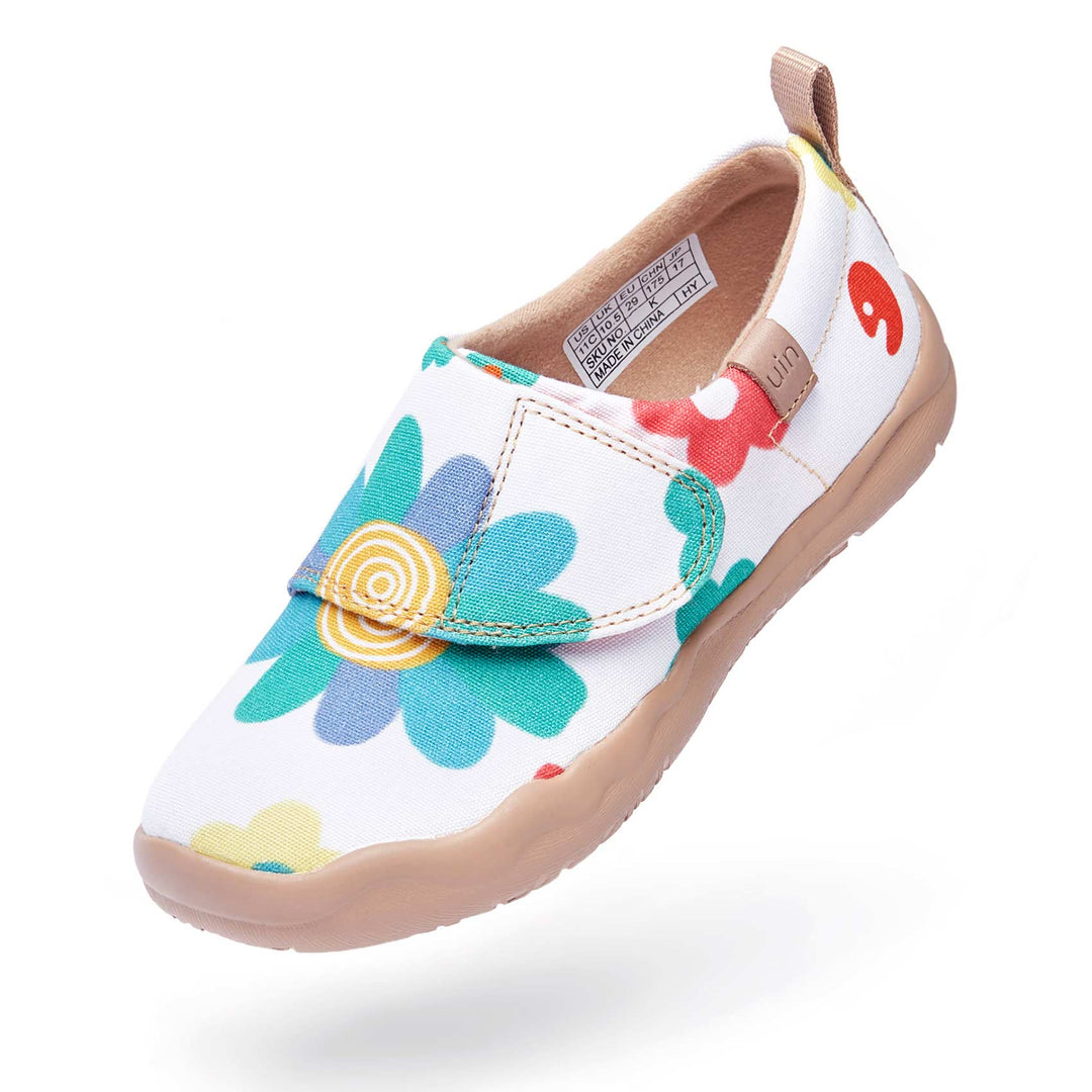 UIN Footwear Kids Flowers Market Kids Canvas loafers