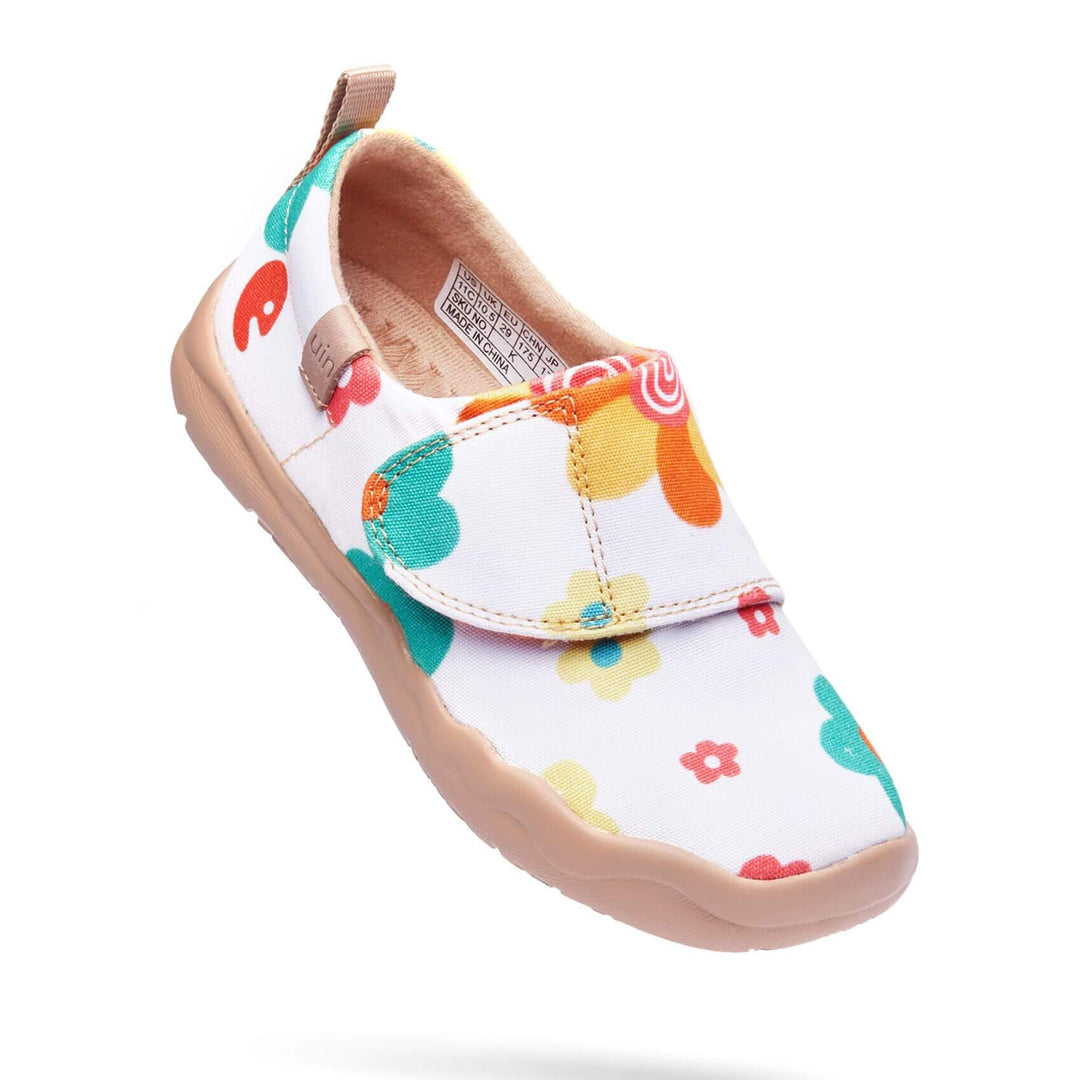 UIN Footwear Kids Flowers Market Kids Canvas loafers