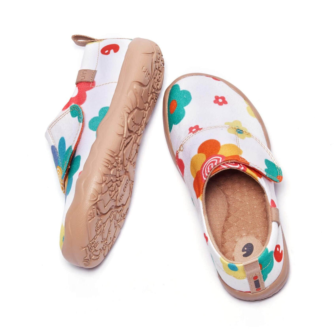 UIN Footwear Kids Flowers Market Kids Canvas loafers