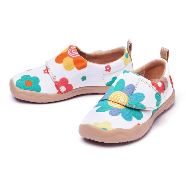 UIN Footwear Kids Flowers Market Kids Canvas loafers