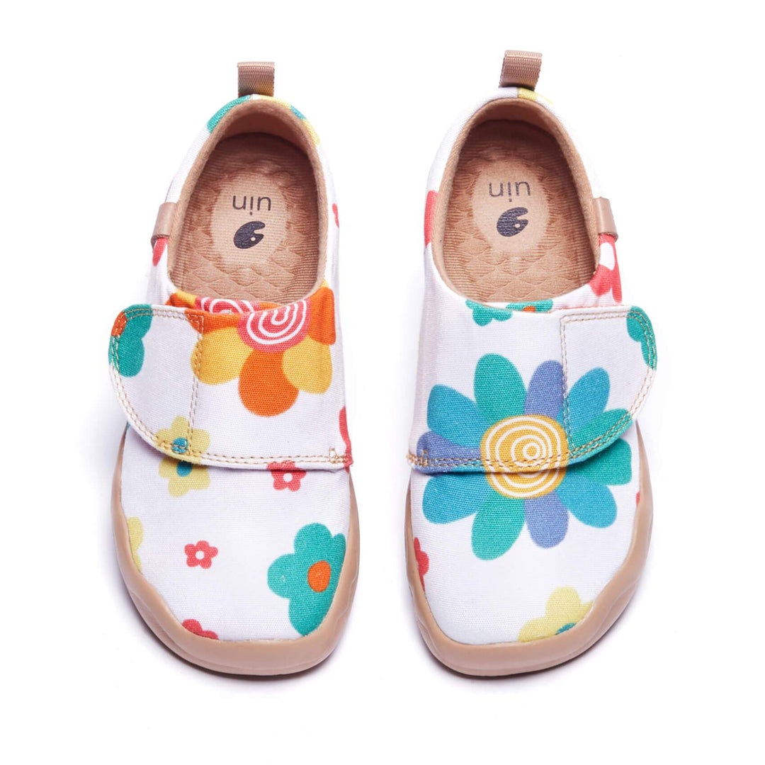 UIN Footwear Kids Flowers Market Kids Canvas loafers