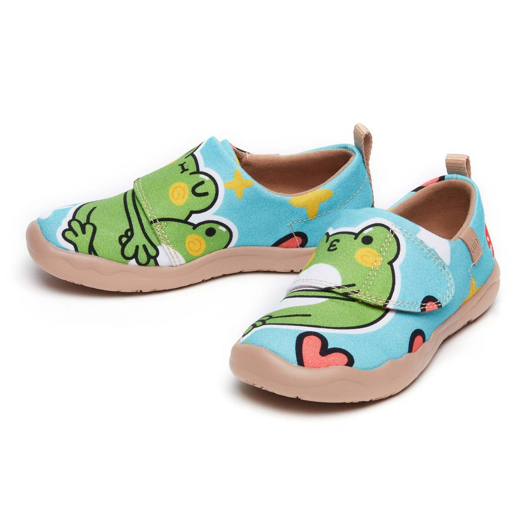 UIN Footwear Kids Froggy Love Toledo I Kids Canvas loafers