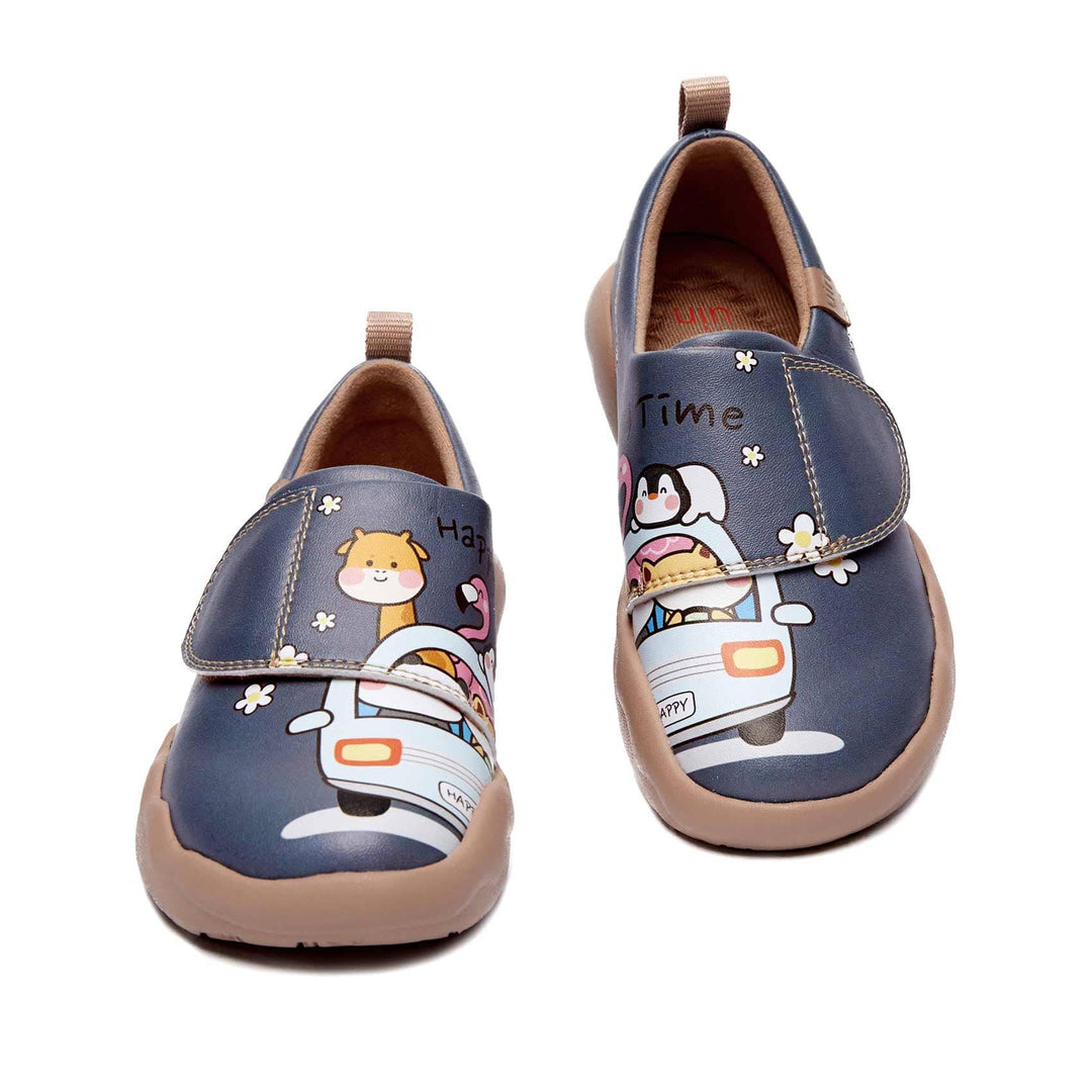 UIN Footwear Kids Happy Bus-Grey Toledo II Kids Canvas loafers