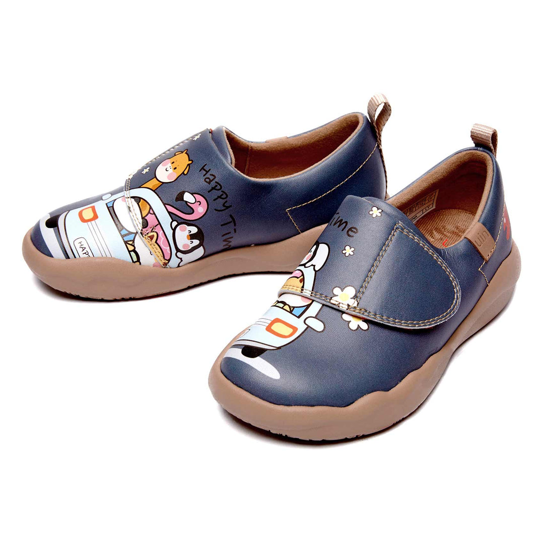 UIN Footwear Kids Happy Bus-Grey Toledo II Kids Canvas loafers