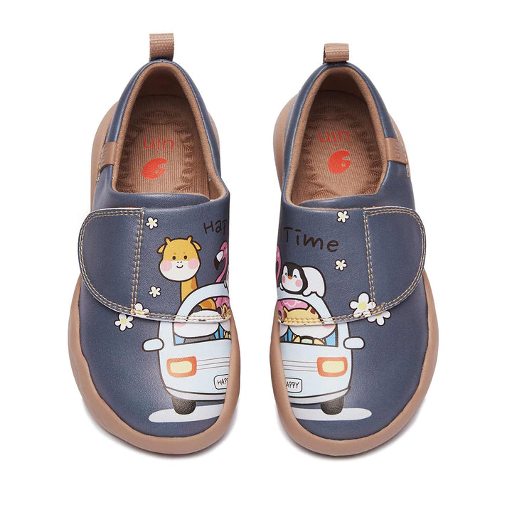 UIN Footwear Kids Happy Bus-Grey Toledo II Kids Canvas loafers