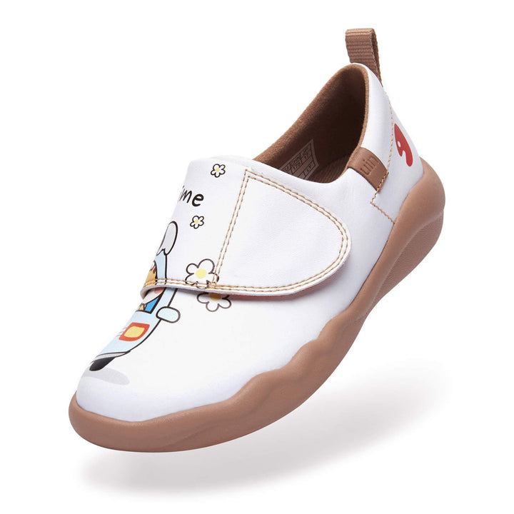 UIN Footwear Kids Happy Bus -White Toledo II Kids Canvas loafers