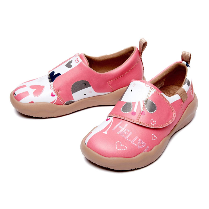 UIN Footwear Kids Little Deer-Pink Toledo II Kids Canvas loafers