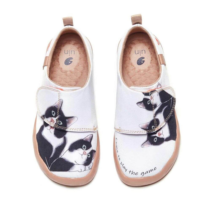 UIN Footwear Kids Milky Kitty Kids Canvas loafers