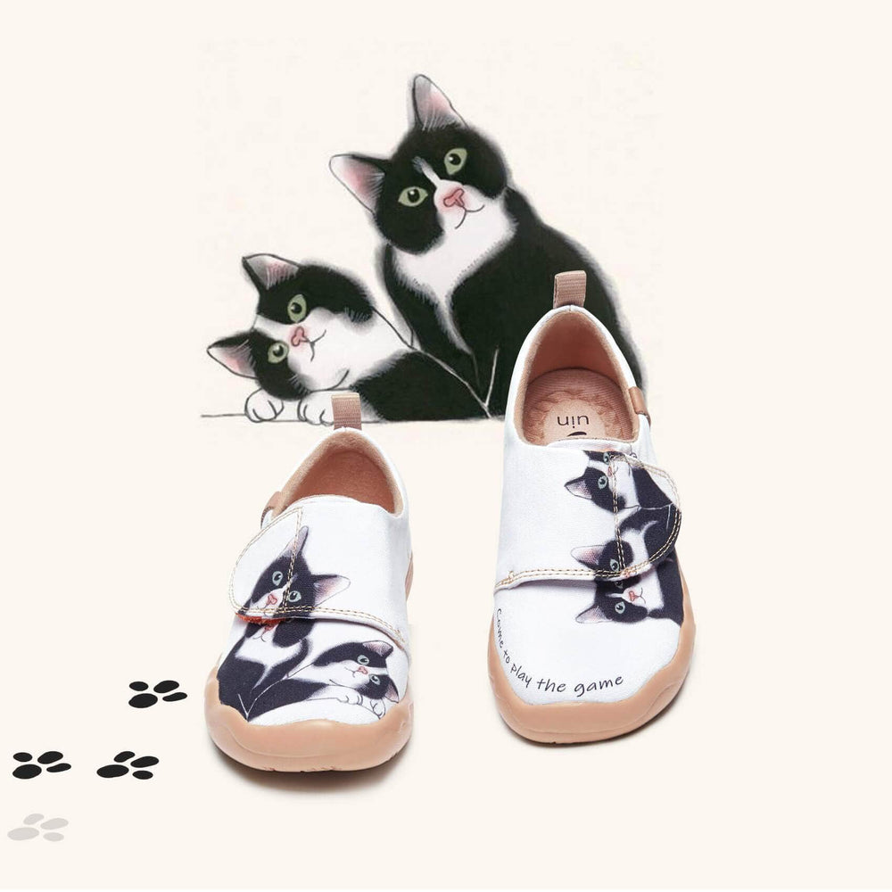 UIN Footwear Kids Milky Kitty Kids Canvas loafers