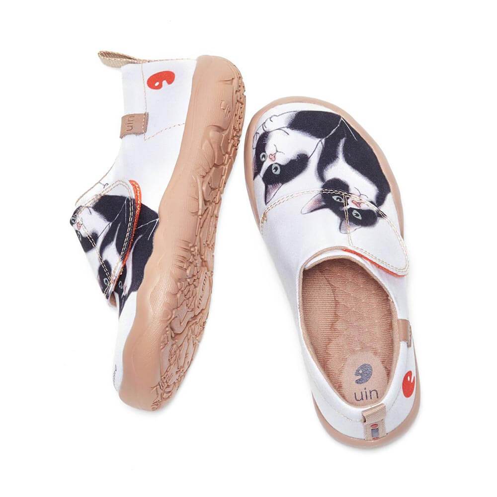 UIN Footwear Kids Milky Kitty Kids Canvas loafers