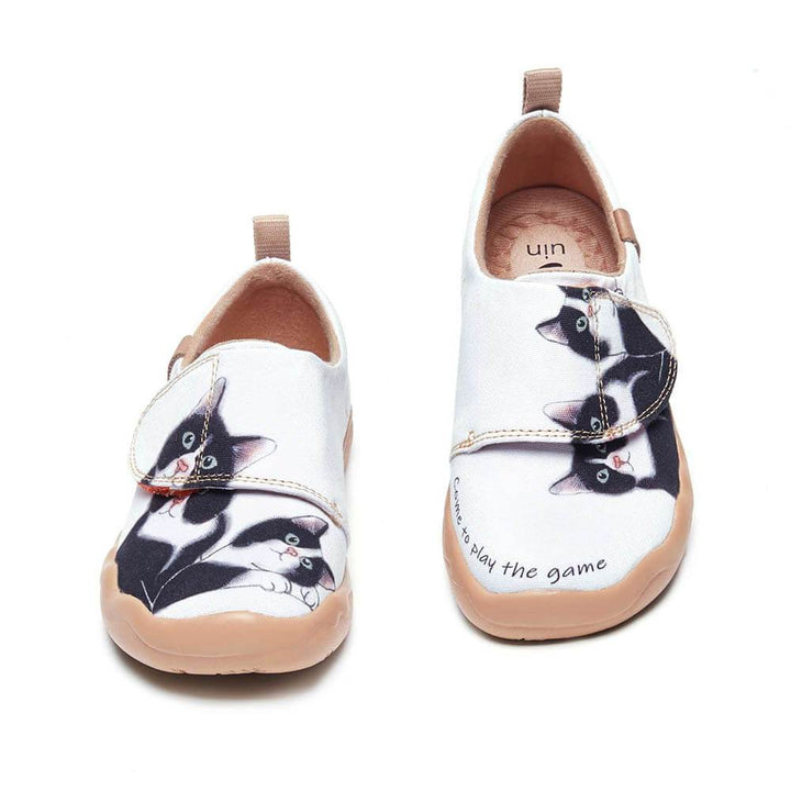 UIN Footwear Kids Milky Kitty Kids Canvas loafers