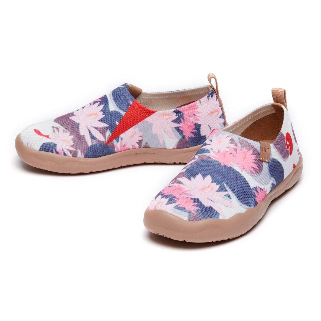 UIN Footwear Kids Monet The Water-Lily Pond V1 Kids Canvas loafers