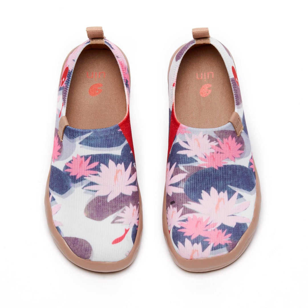 UIN Footwear Kids Monet The Water-Lily Pond V1 Kids Canvas loafers