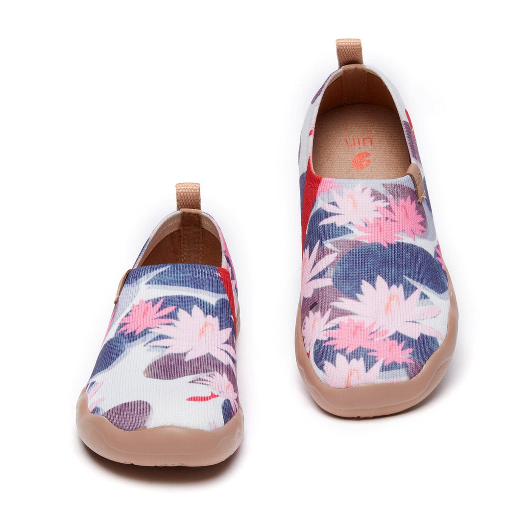 UIN Footwear Kids Monet The Water-Lily Pond V1 Kids Canvas loafers