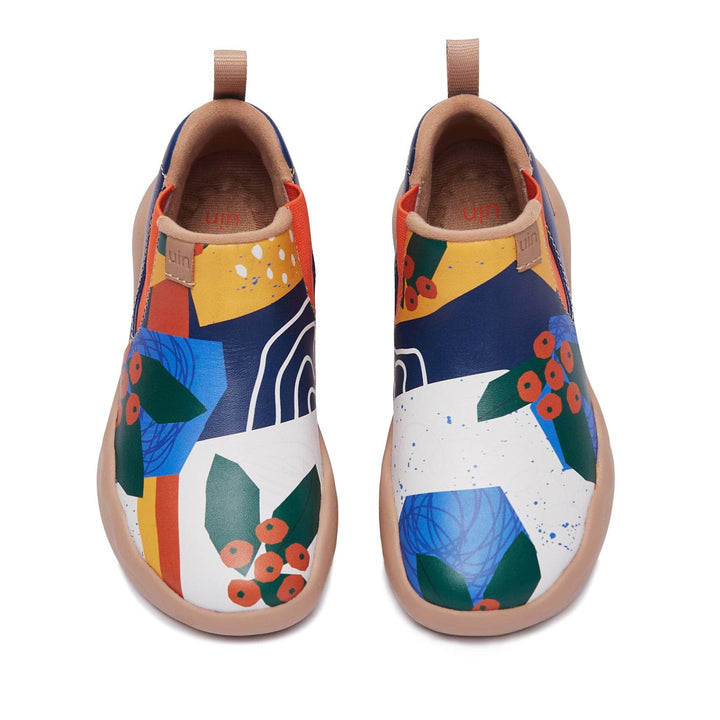 UIN Footwear Kids Mountain Flowers Granada Kids Canvas loafers